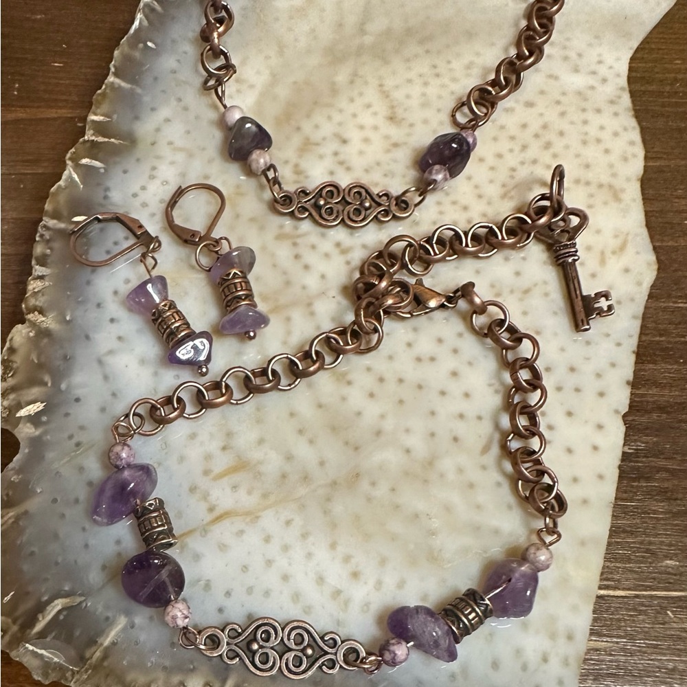 Amethyst Jewelry Set